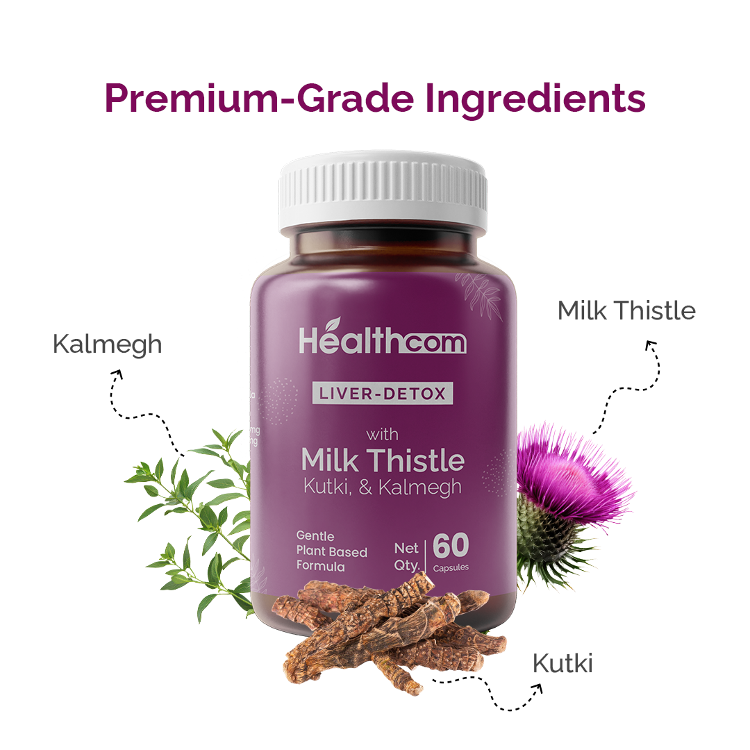Healthcom Liver Detox Milk Thistle Capsules 60 Capsules