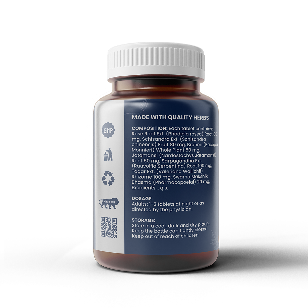 Healthcom Sleep Companion Tablets | Natural Sleep Aid & Relaxation Support | 60 Tabs