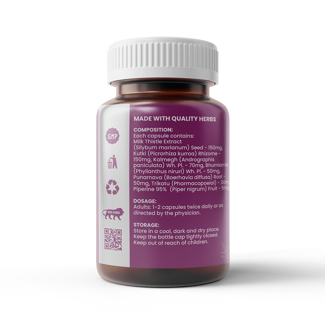 Healthcom Liver Detox Milk Thistle Capsules 60 Capsules