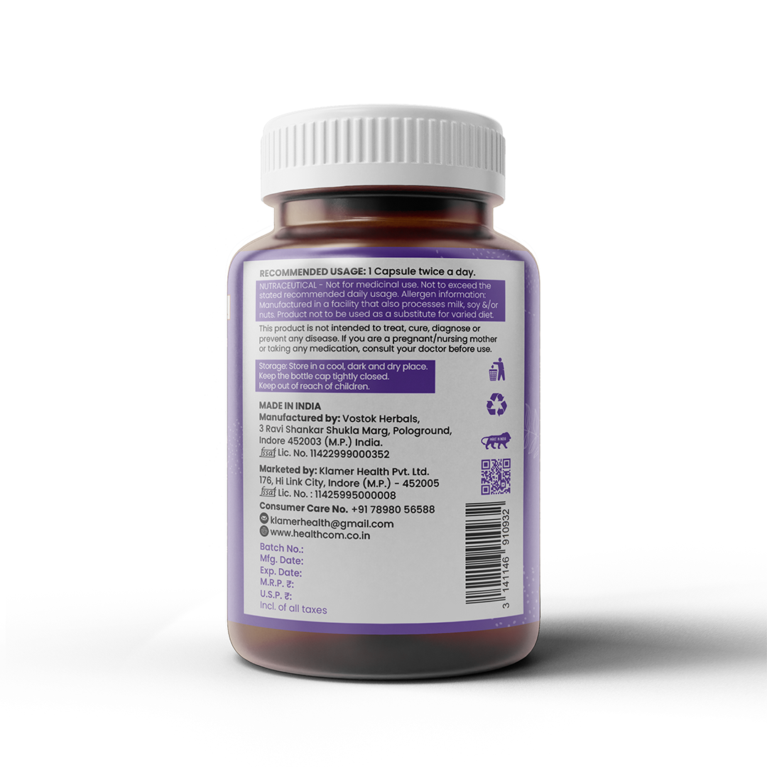 Healthcom Daily-Boost Multivitamin Capsules | Energy & Overall Wellness Supplement | 60 Caps