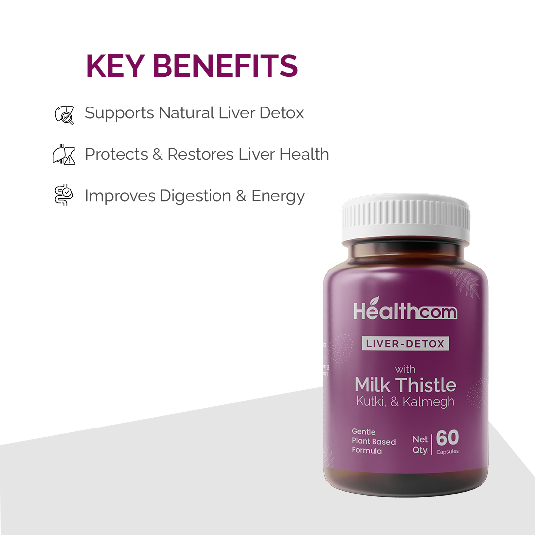 Healthcom Liver Detox Milk Thistle Capsules 60 Capsules