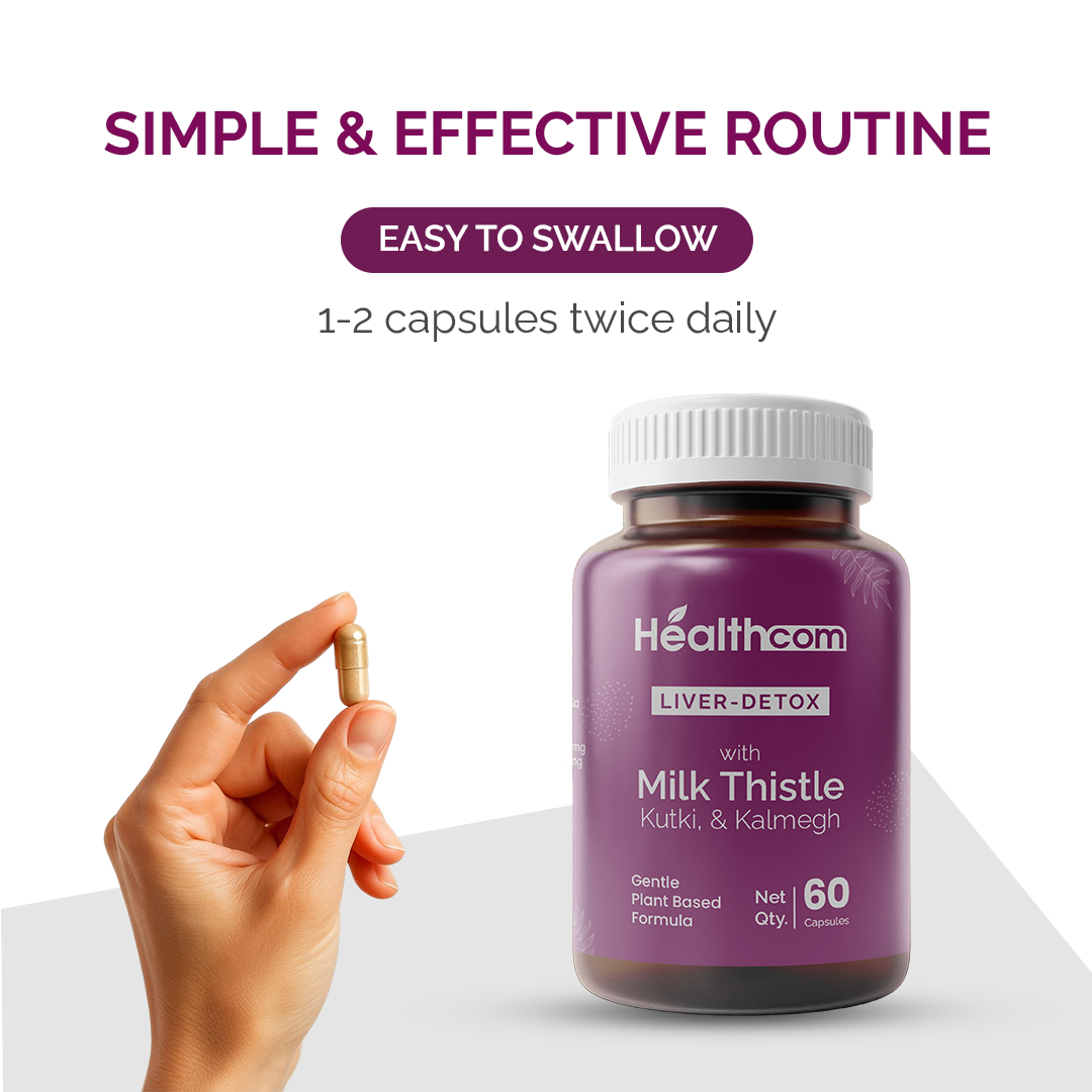 Healthcom Liver Detox Milk Thistle Capsules 60 Capsules