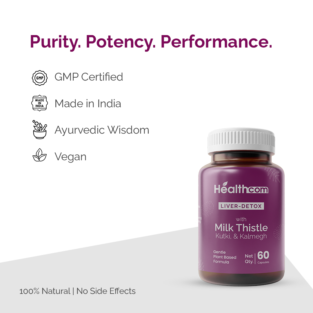 Healthcom Liver Detox Milk Thistle Capsules 60 Capsules