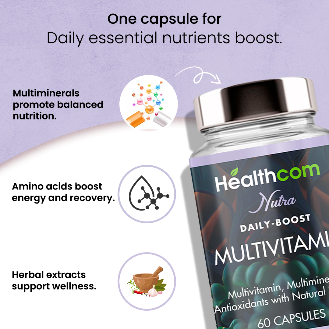 Nutra Multivitamin & Minerals 60 Capsules | Best Multivitamin Capsules