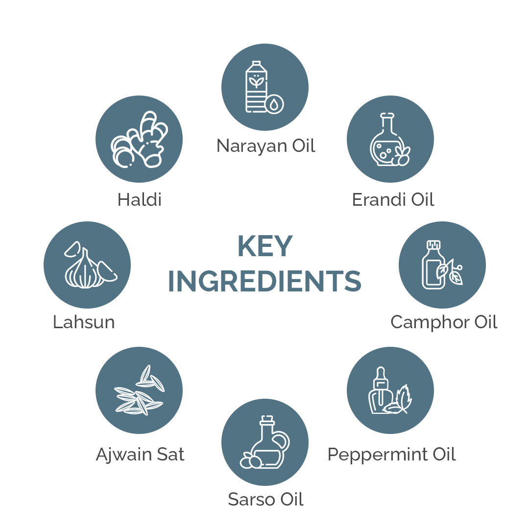 Healthcom Pain Repair Oil | Ayurvedic Relief for Joint, Muscle, Back & Knee Pain | 100ml