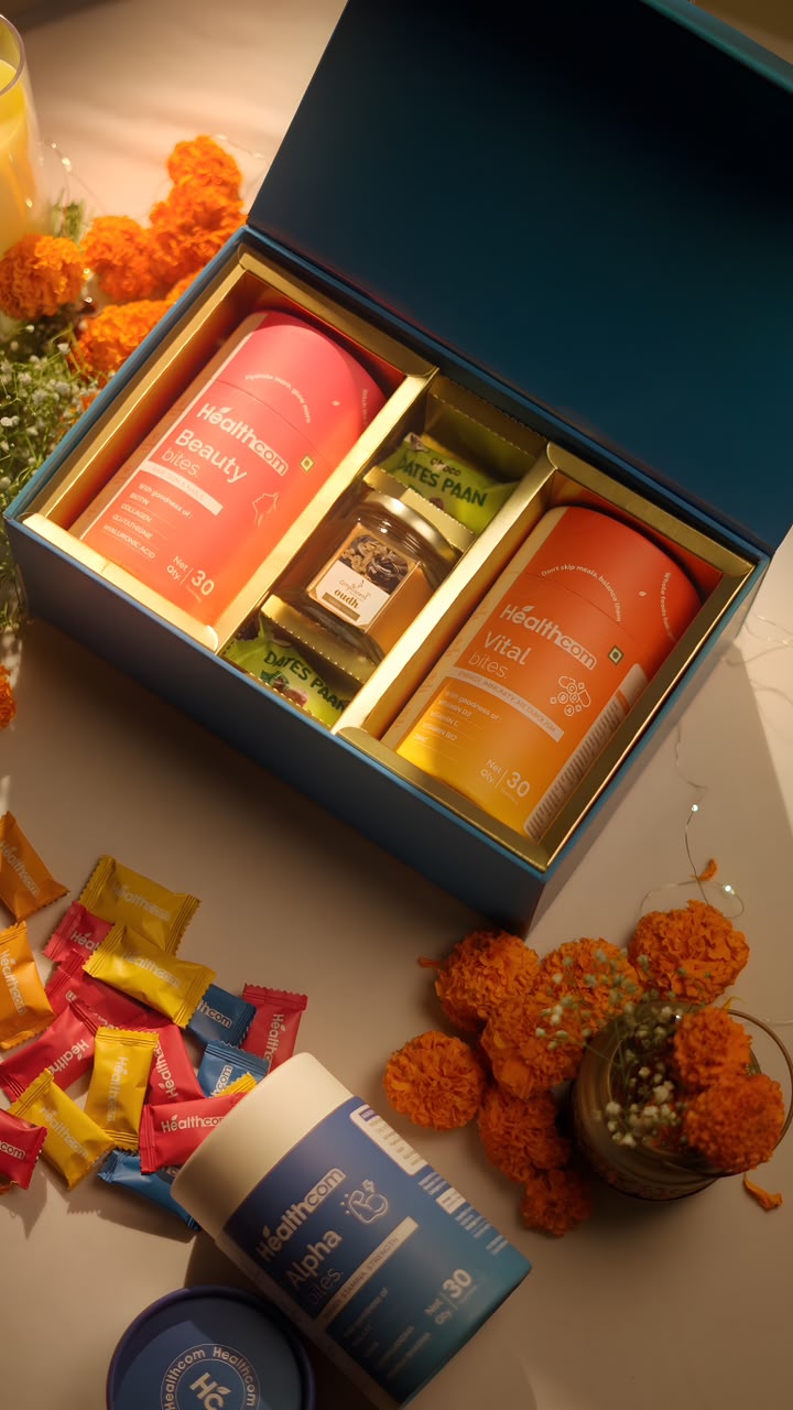 Luxury Diwali Gift Hamper | Premium Wellness Gift by Healthcom