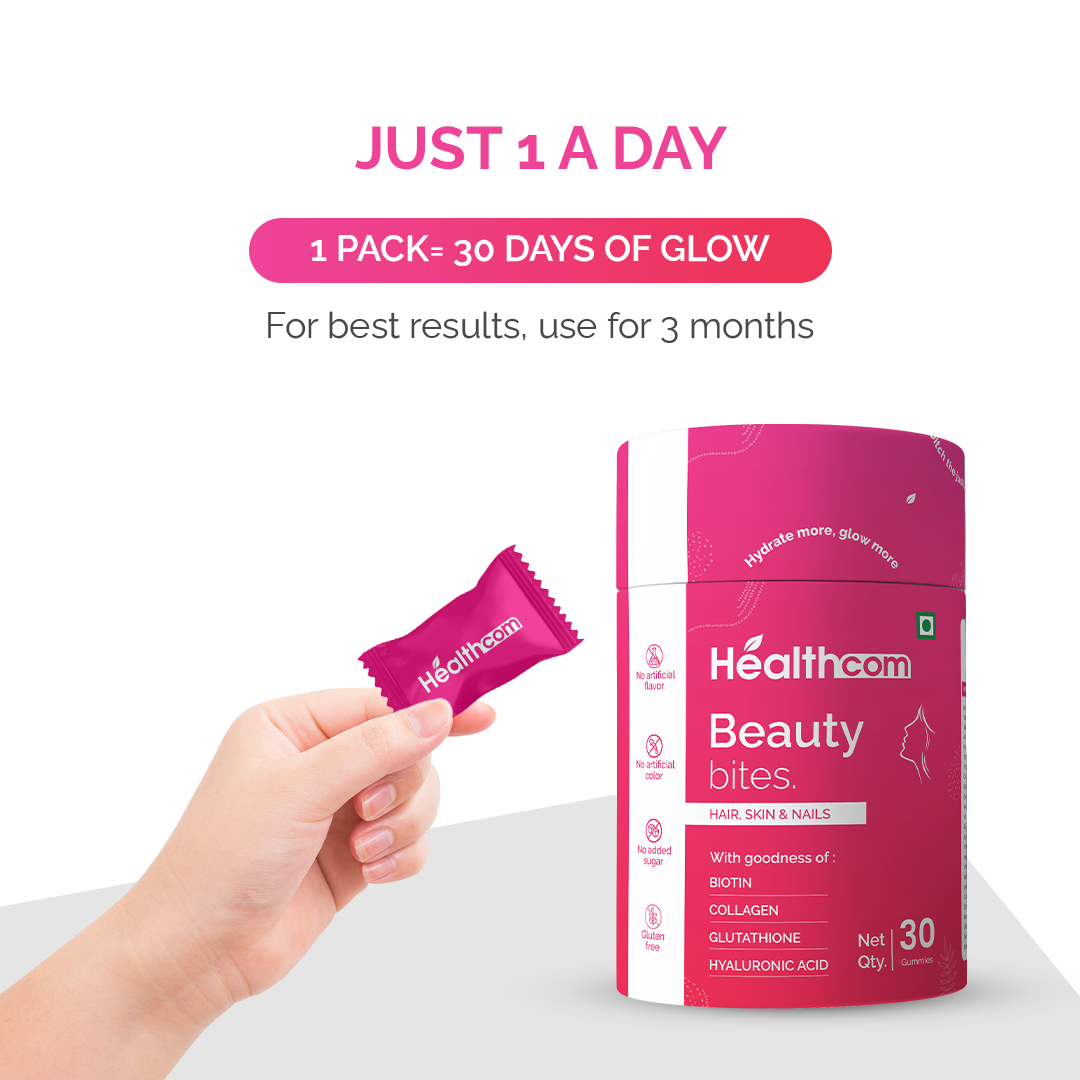 Healthcom Beauty Bites collagen biotin gummies