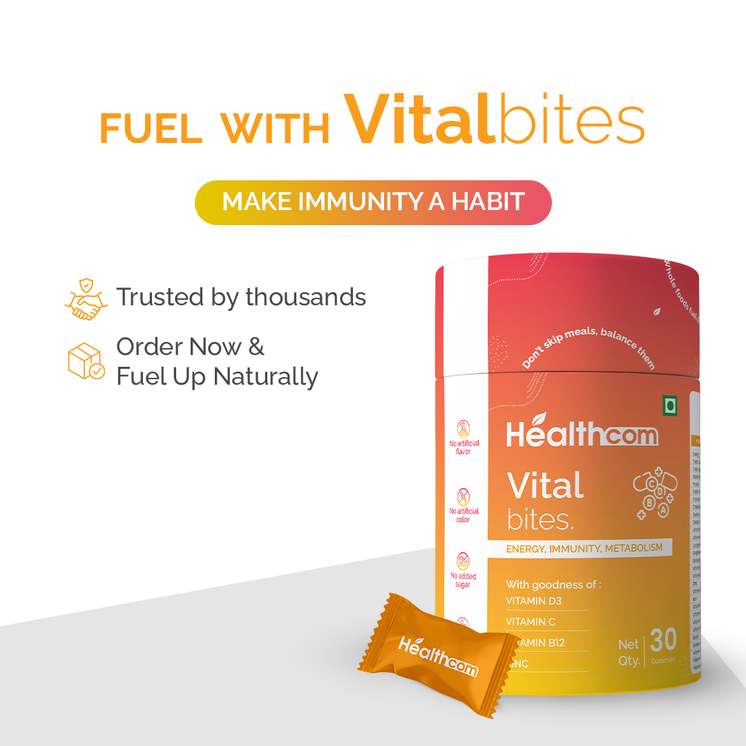 Healthcom Vital Bites – immunity and energy booster gummies